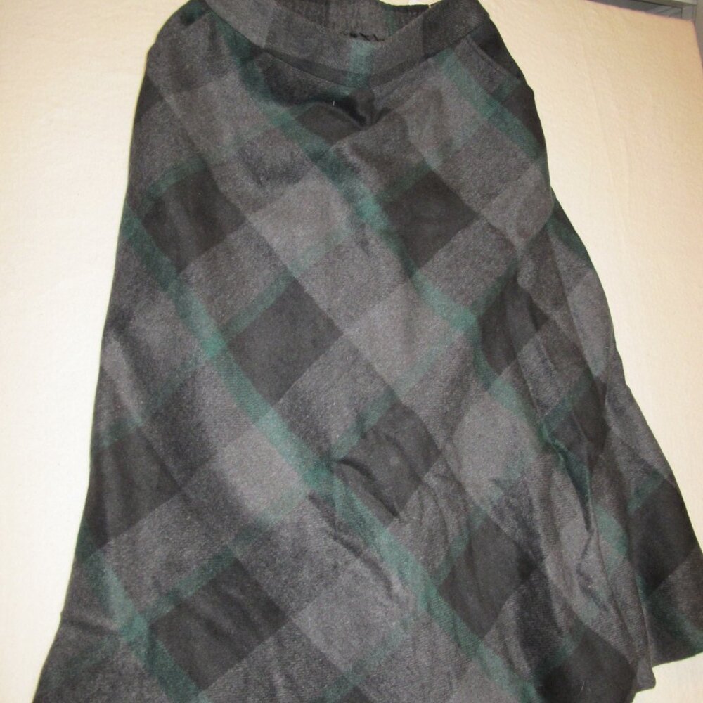 Women's Tweed Plus Size Long Skirt High Waist A-Line size XL (33)